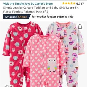 Simple Joy’s (Carters) fleece loose fit footless zip up pajamas 24 months.